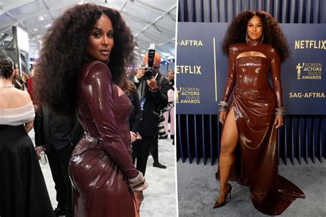 ciara latex|Ciara stuns in a latex look ahead of the 2024 SAG Awards